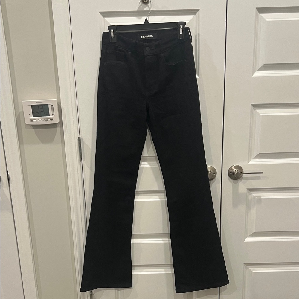 Express Women's Flare Black Jeans